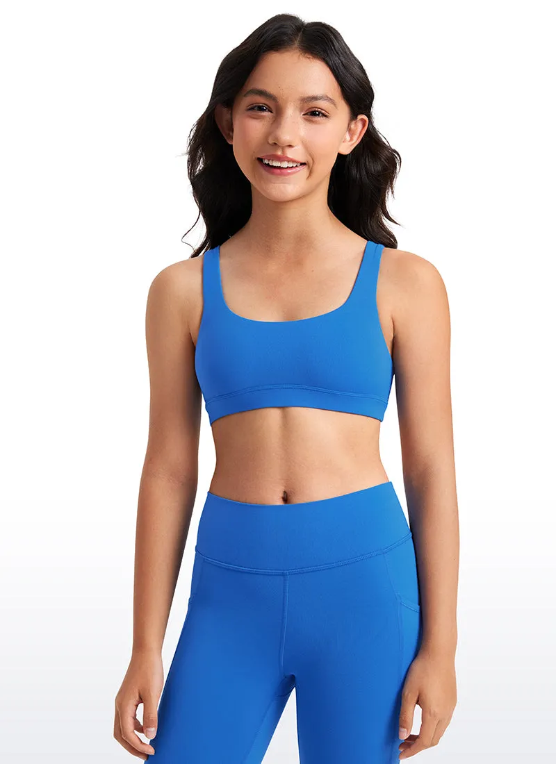 Butterluxe Girls Scoop Neck Sport Bra U Back