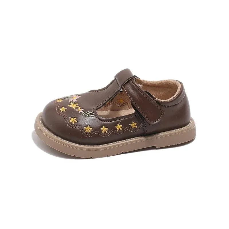 Children's Casual Shoes For Girls - Chic Leather Flat - TSS260