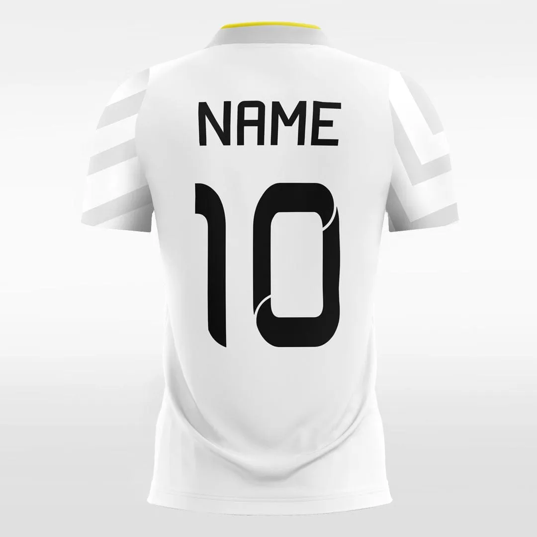 Classic White Striped - Custom Kids Soccer Jerseys Design