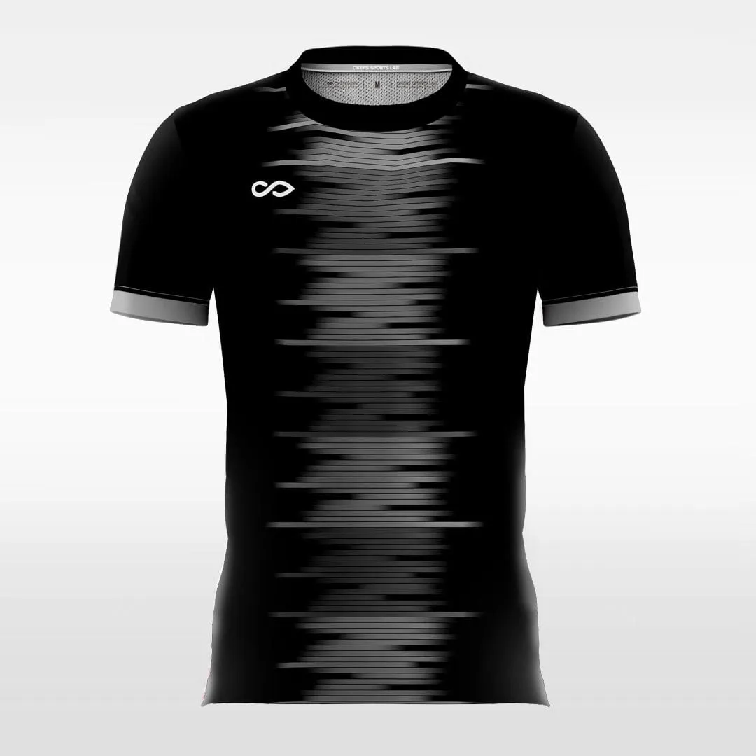 Cool Black Moire Pattern - Custom Kids Soccer Jerseys Design