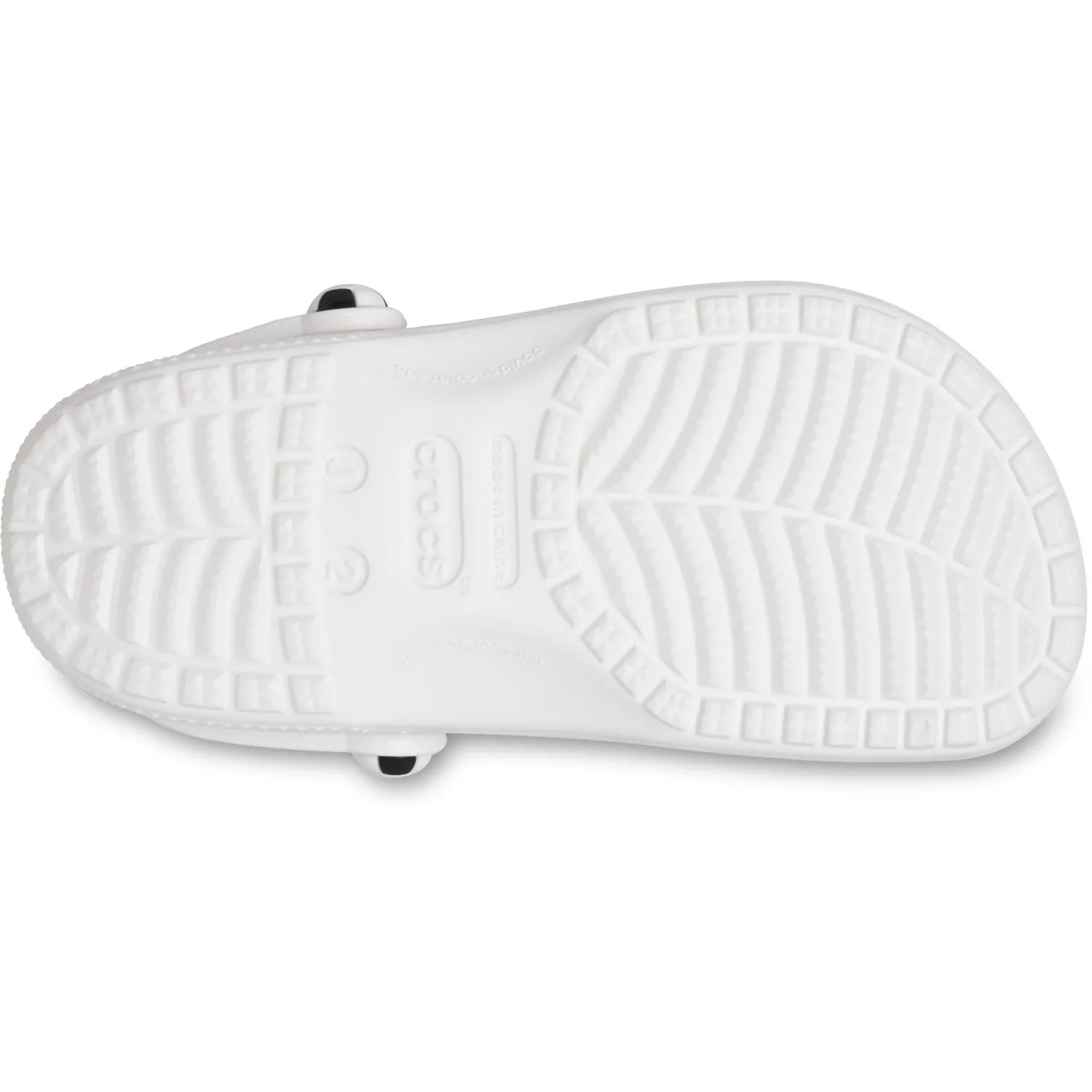 Crocs White/Black Classic Soccer Ball ClAnd