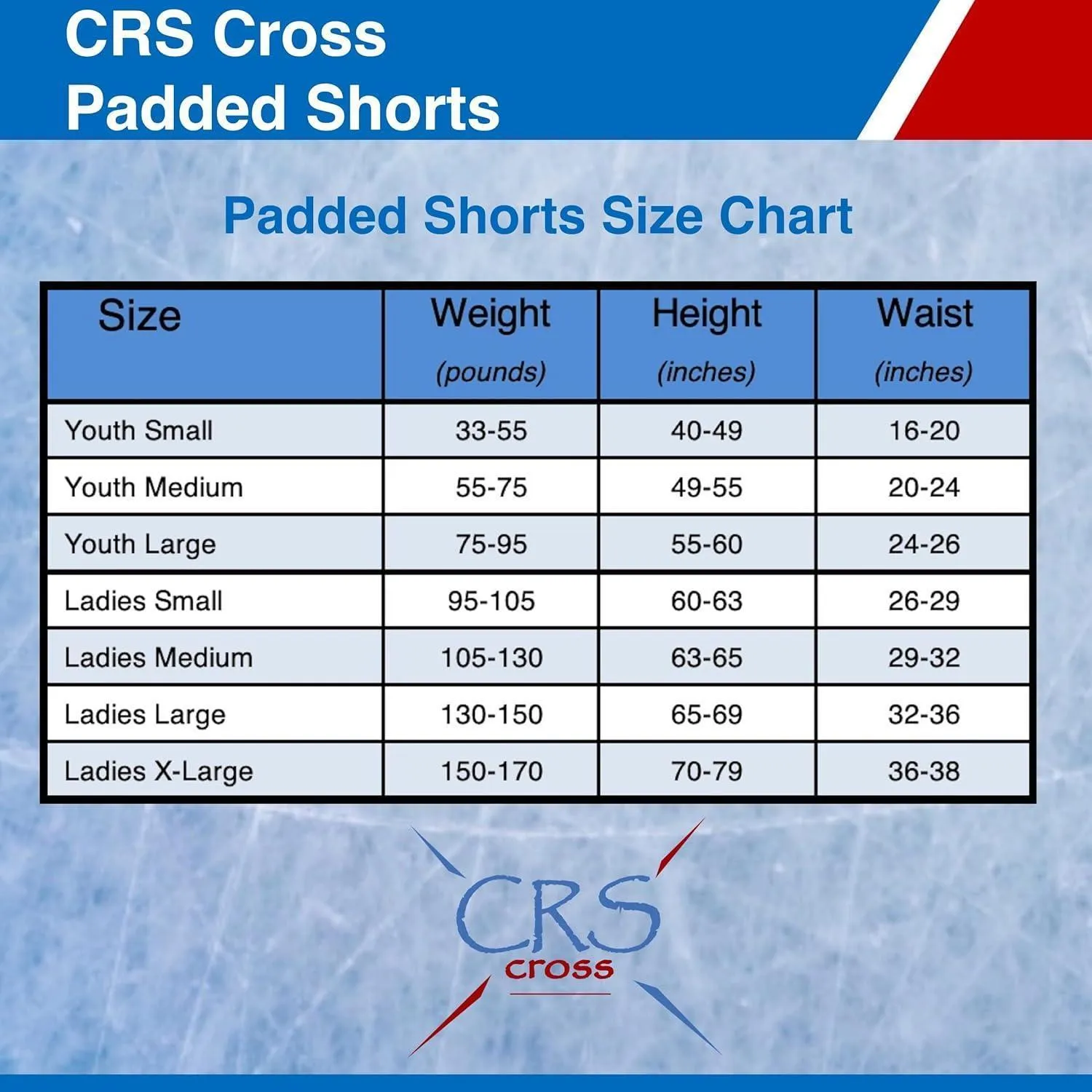 CRS Cross Padded Figure Skating Shorts