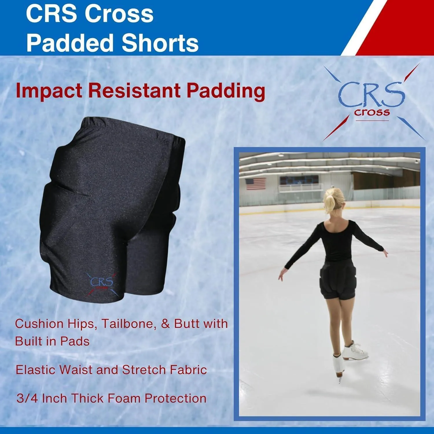 CRS Cross Padded Figure Skating Shorts