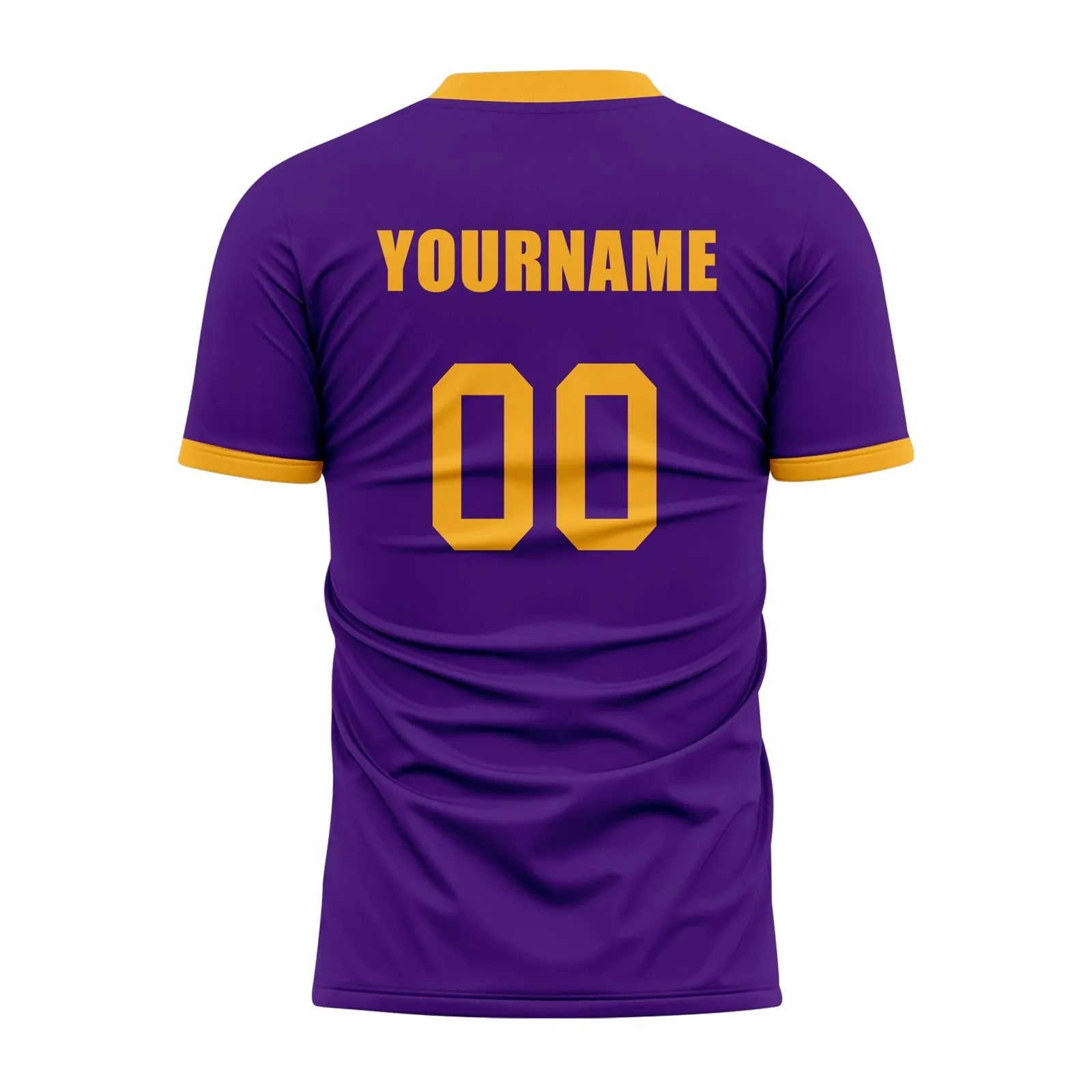 Custom Purple Yellow Soccer Sets Jersey Personalized SCJ101-D020131-4