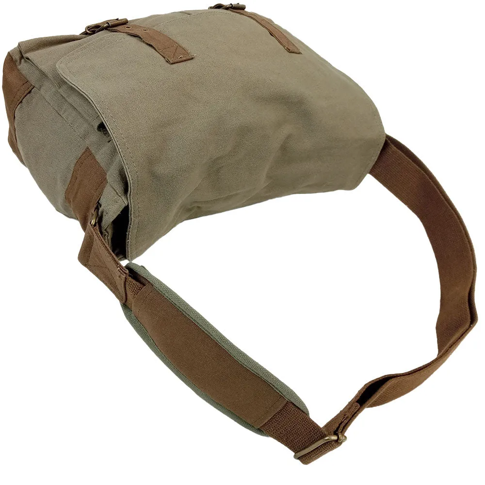 Deluxe Vintage Canvas Messenger Bag