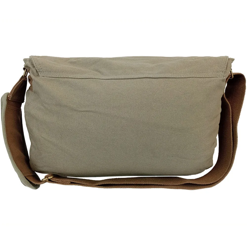 Deluxe Vintage Canvas Messenger Bag