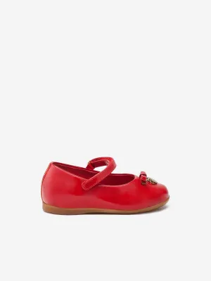 Dolce & Gabbana Girls Patent Leather Ballerina Shoes