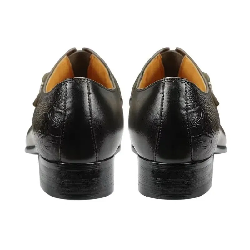 Exotic LuxeLeather Genuine Leather Wedding Brogue Shoes