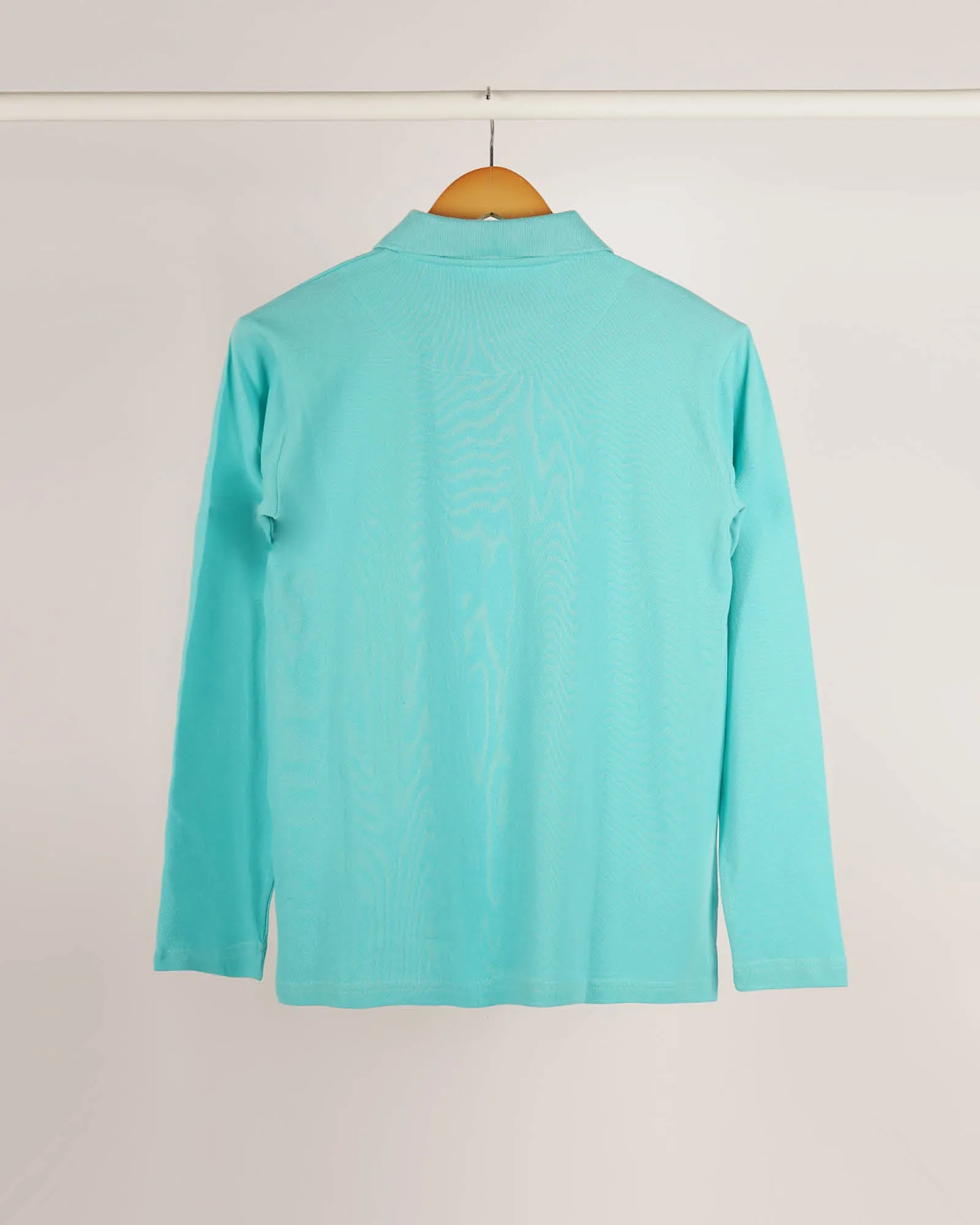 Full Sleeves Polo: Robin Egg Blue