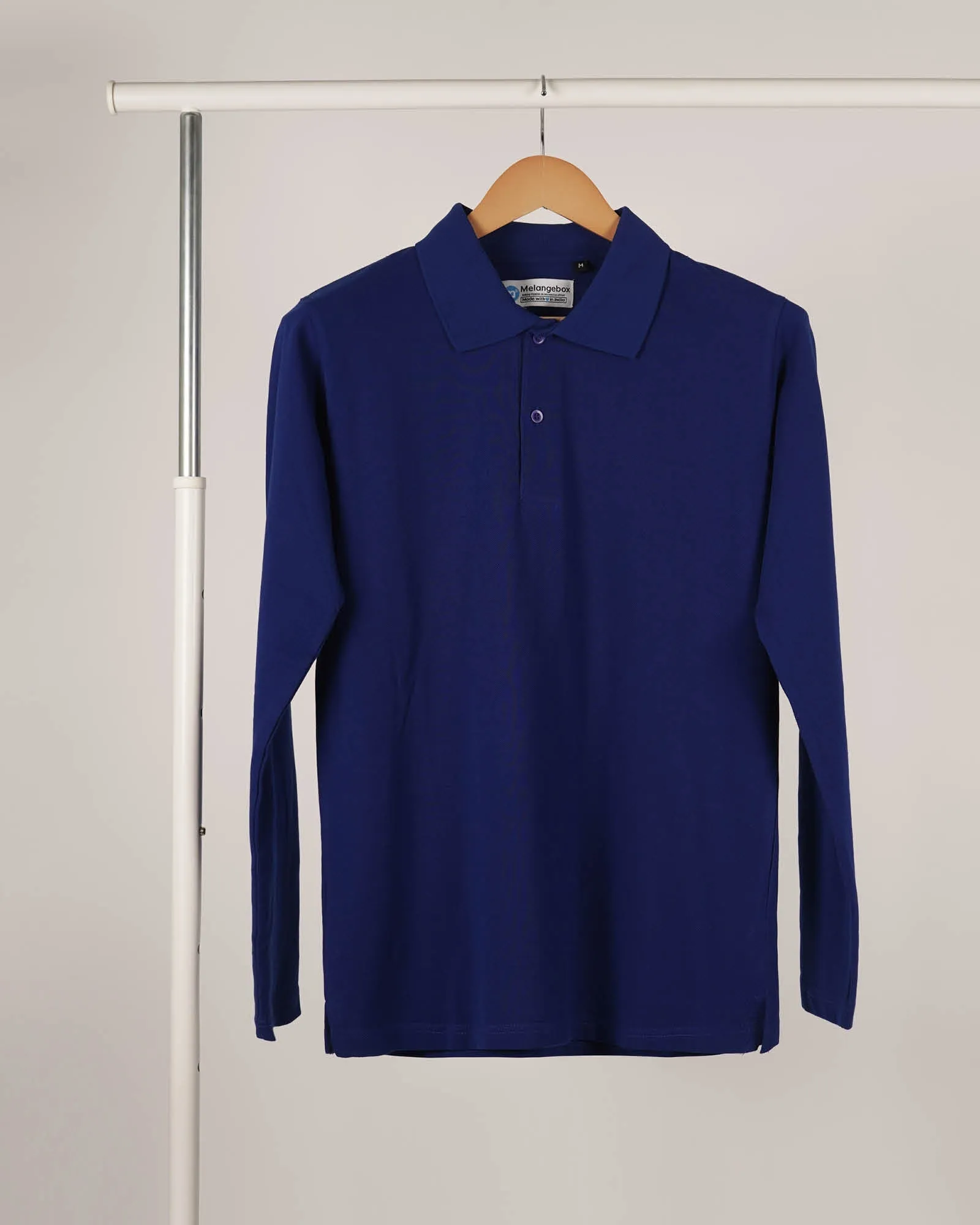 Full Sleeves Polo: Royal Blue