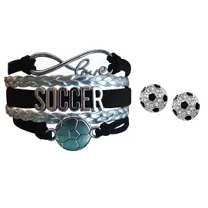 Girls Soccer Jewelry Set