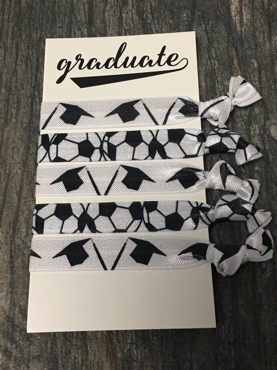 Graduation Soccer Hair Ties