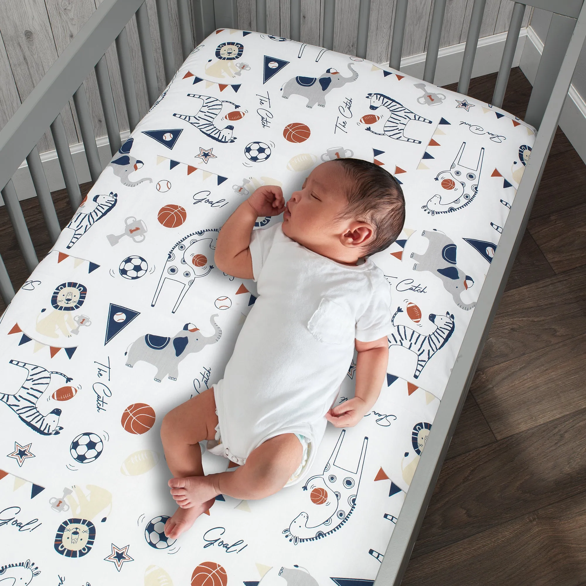 Hall of Fame Cotton Fitted Crib Sheet