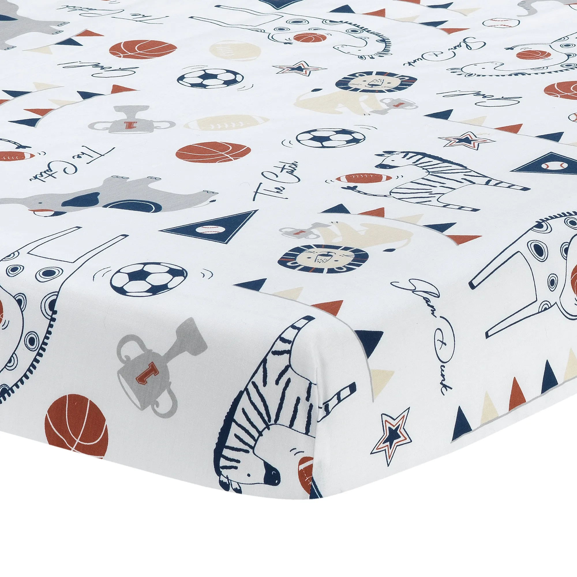 Hall of Fame Cotton Fitted Crib Sheet