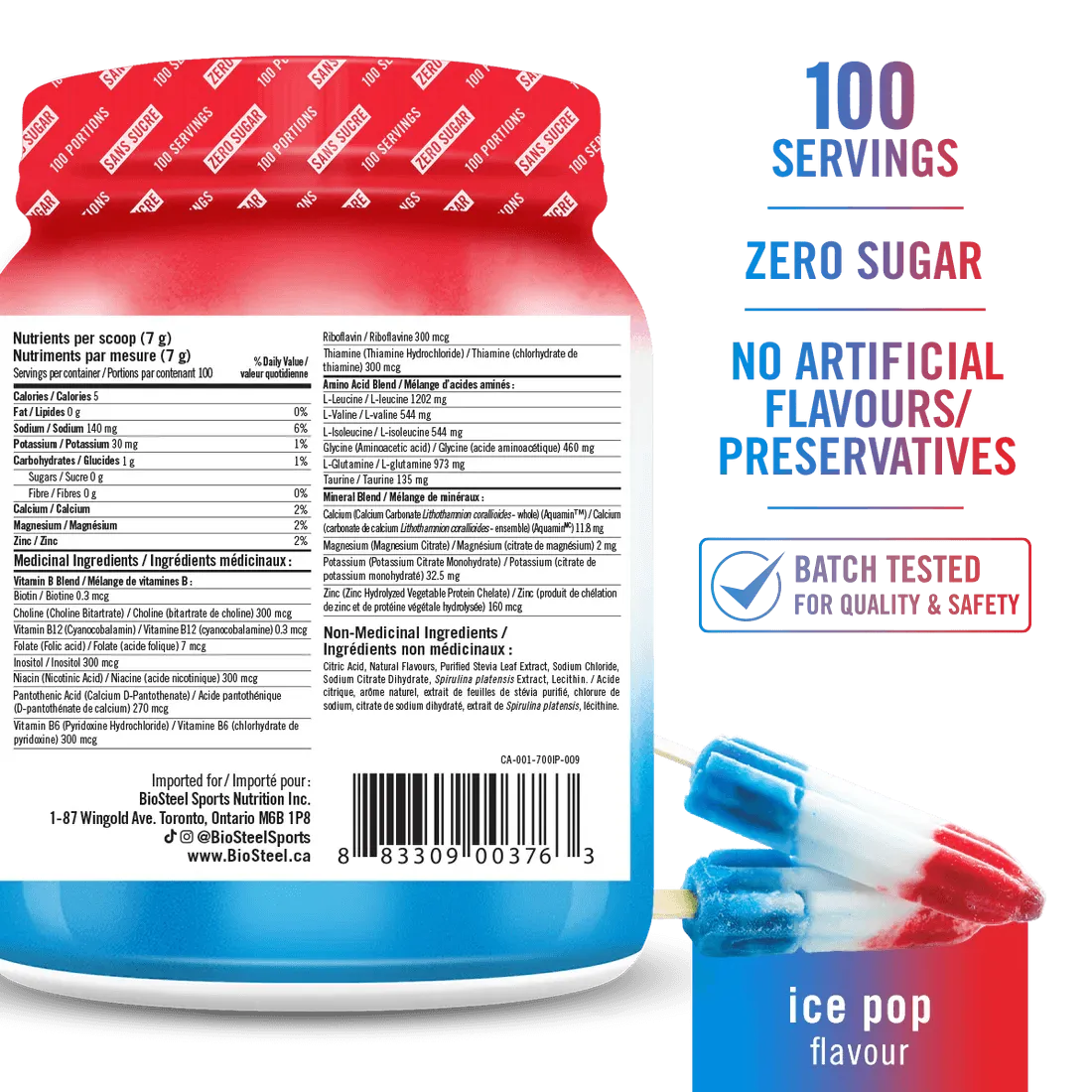 HYDRATION MIX / Ice Pop - 100 Servings