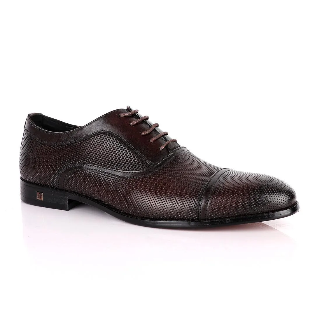 John Foster Exquisite Oxford Coffee Leather Formal Shoe