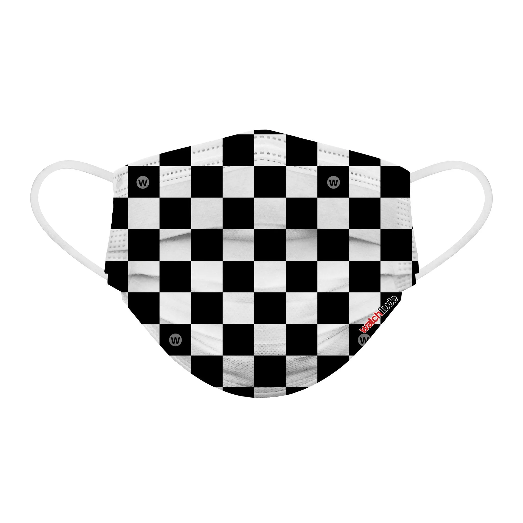 Kids Disposable Masks - Skater / Checkers