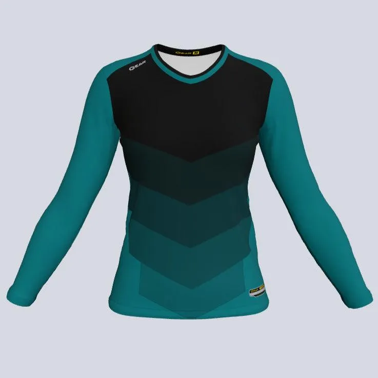 Ladies Long Sleeve Chevron Jersey