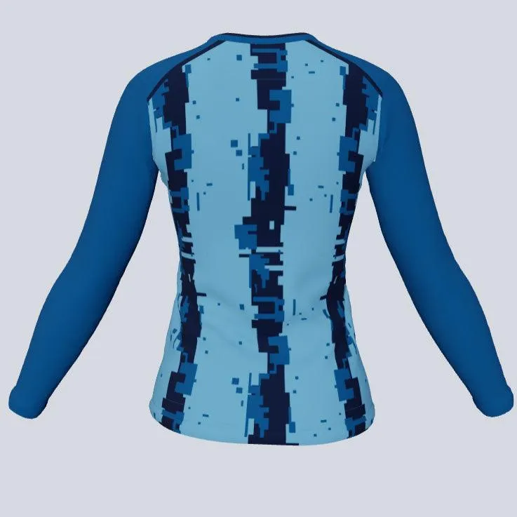 Ladies Long Sleeve Degistripe Jersey