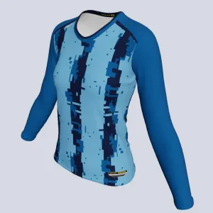 Ladies Long Sleeve Degistripe Jersey