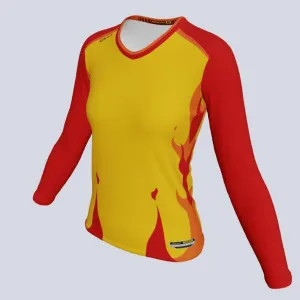 Ladies Long Sleeve Fire Jersey