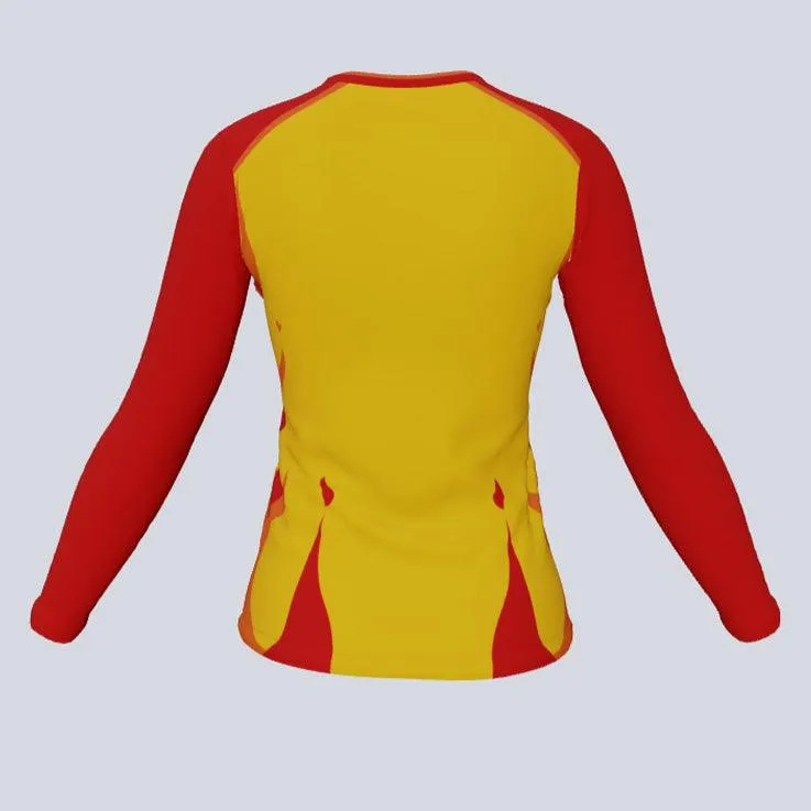 Ladies Long Sleeve Fire Jersey