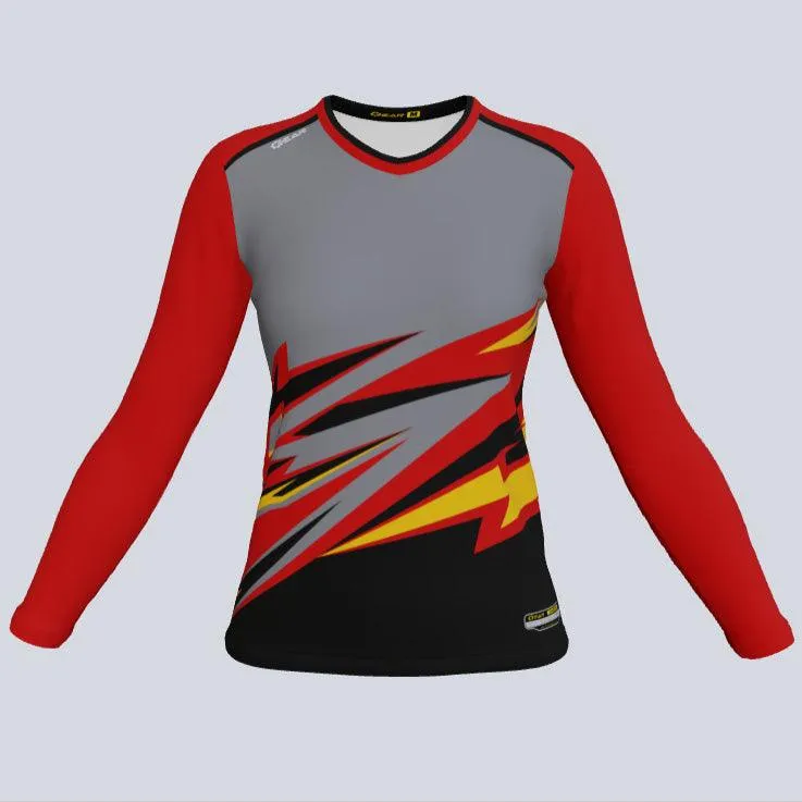 Ladies Long Sleeve Ninja Fade Jersey