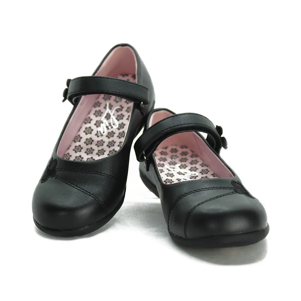 Lia School Uniform Shoe Black Toddlers Kids Girls - Kids Shoes