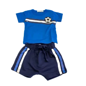 Little Mish Navy Blue Soccer Set