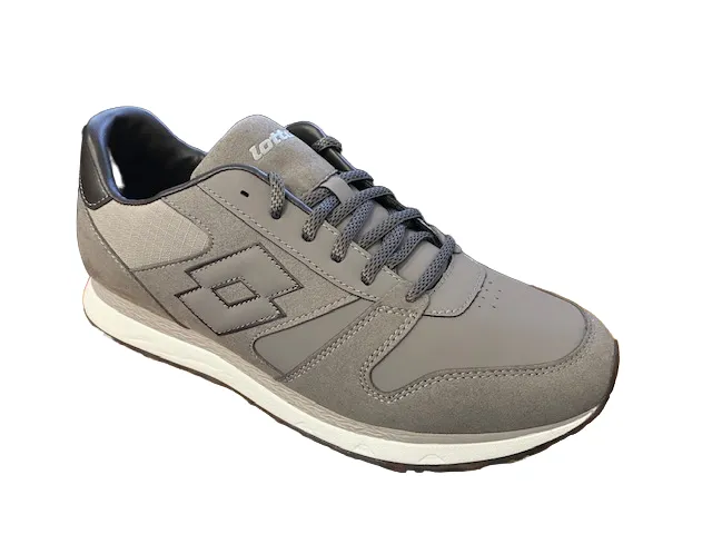 Lotto sneakers da uomo Trainer AMF XX Suede 218098 9F4 grigio-marrone