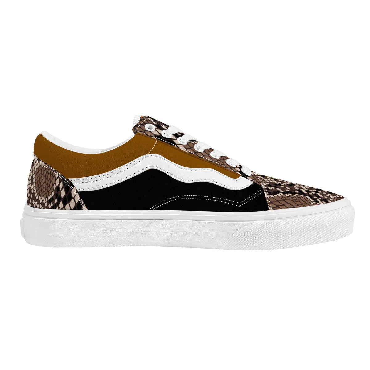 Majestic Brown and Black | Low Top Customized | Shoe Zero