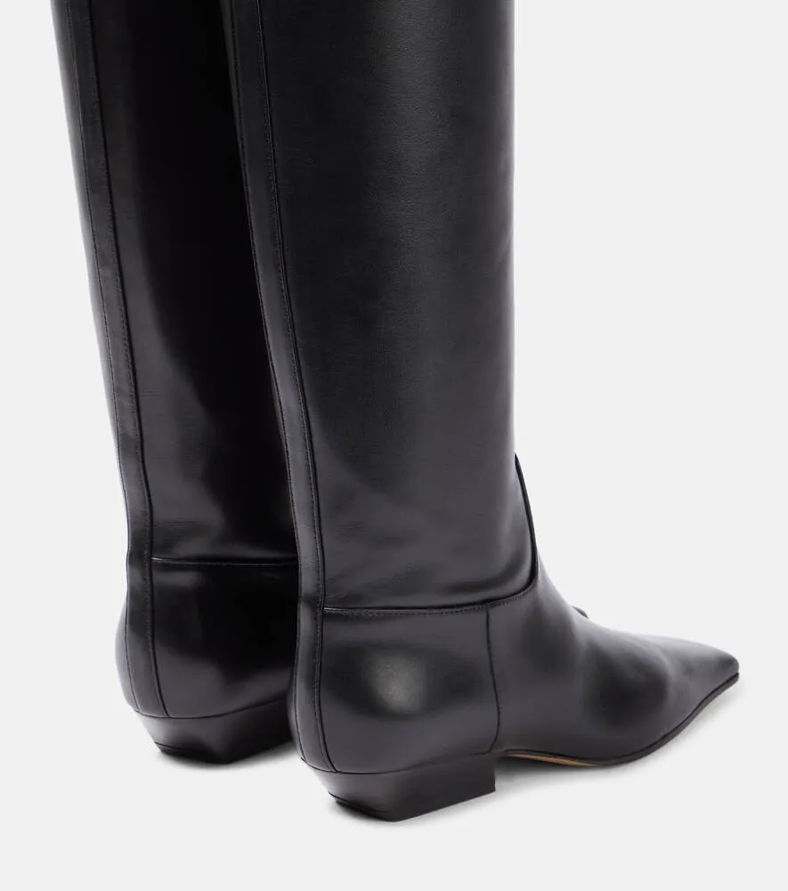 Marfa boots in Khaite leather, black