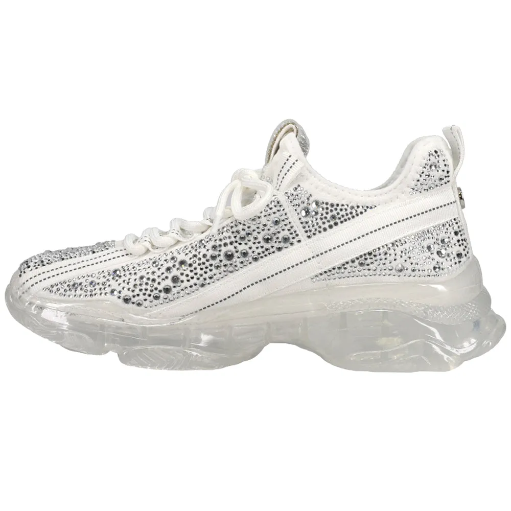 Maxima Rhinestone Lace Up Sneakers