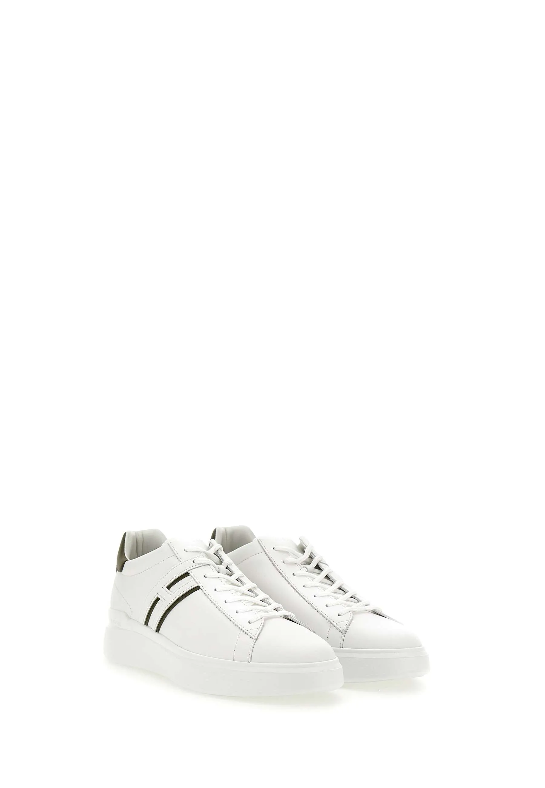 Men's White Leather Sneakers