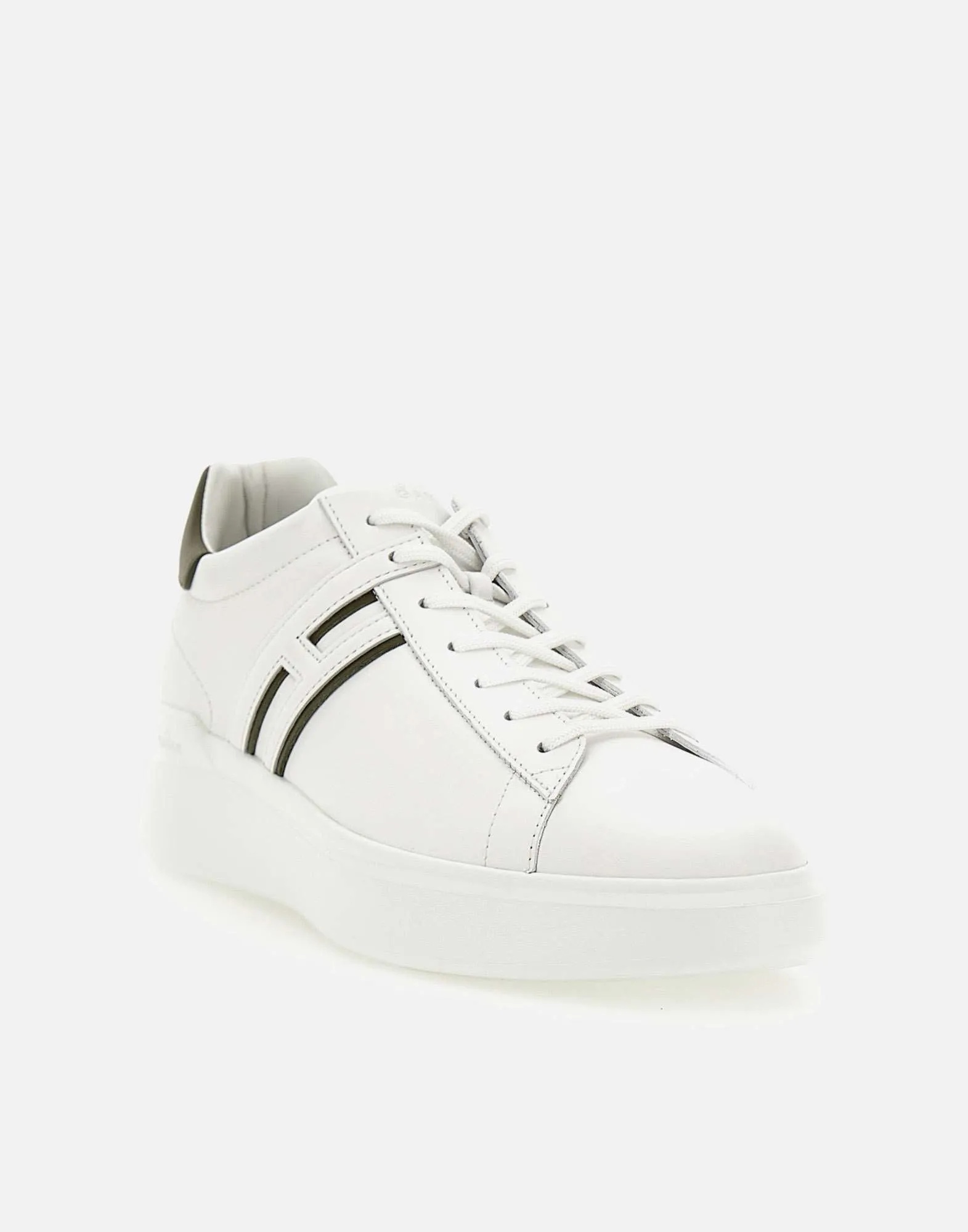 Men's White Leather Sneakers