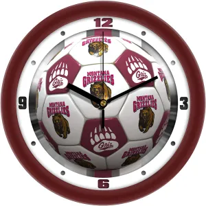 Montana Grizzlies Wall Clock - Soccer