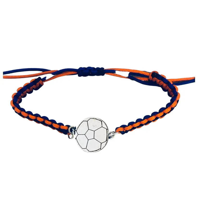 Multi Colored Soccer Bracelet - Pick Colors & Charms