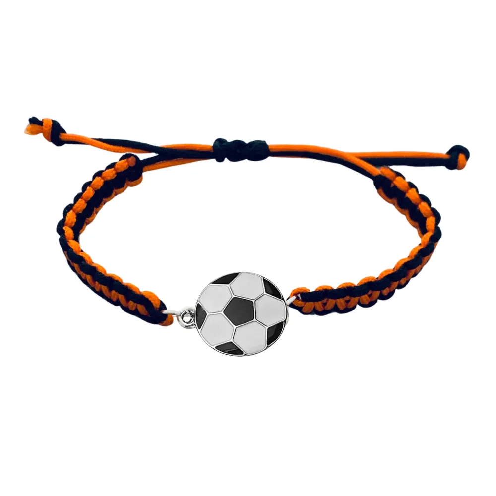 Multi Colored Soccer Bracelet - Pick Colors & Charms