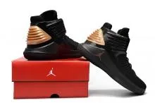 N A Jordan XXXII 32 Black Gold Spectrum Sneakers Men's Basketball Shoes