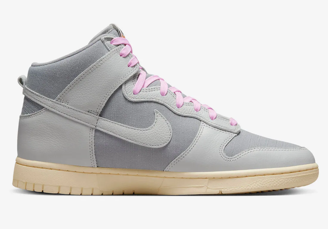 NIKE DUNK HIGH RETRO PREMIUM LT SMOKE GREY/GREY FOG-SAIL-PINK FOAM DQ8800-001