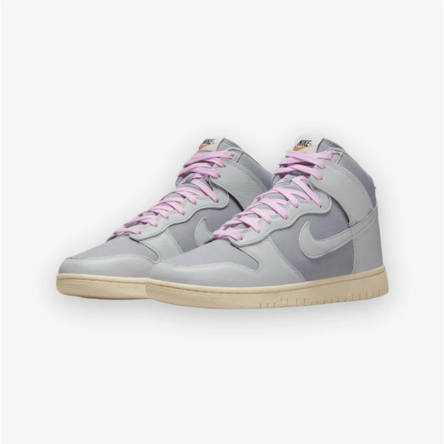 NIKE DUNK HIGH RETRO PREMIUM LT SMOKE GREY/GREY FOG-SAIL-PINK FOAM DQ8800-001