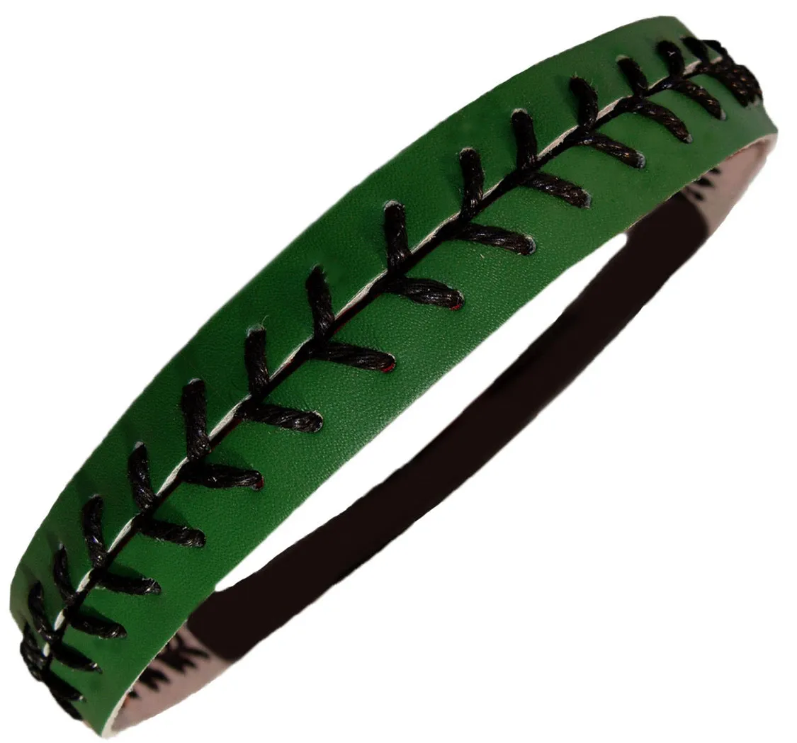 No-Slip Leather Softball/Baseball Headbands