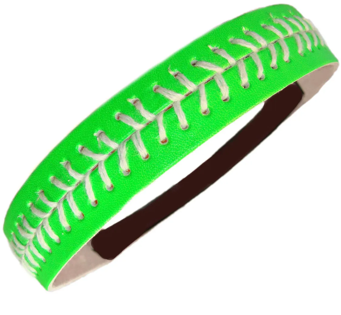 No-Slip Leather Softball/Baseball Headbands