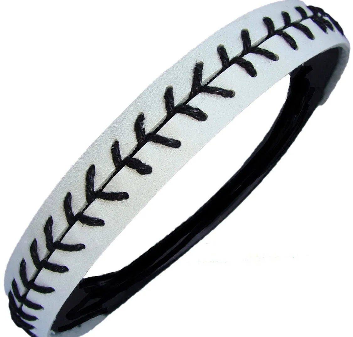 No-Slip Leather Softball/Baseball Headbands