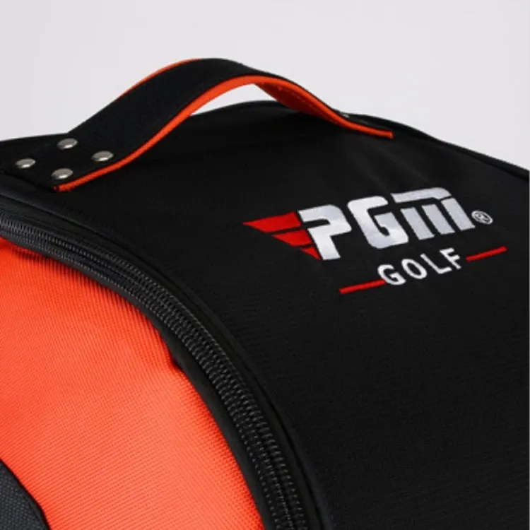 PGM Golf Thick Type Nylon Air Bag Flight Bag Aircraft Bag with Base (Black Silver)