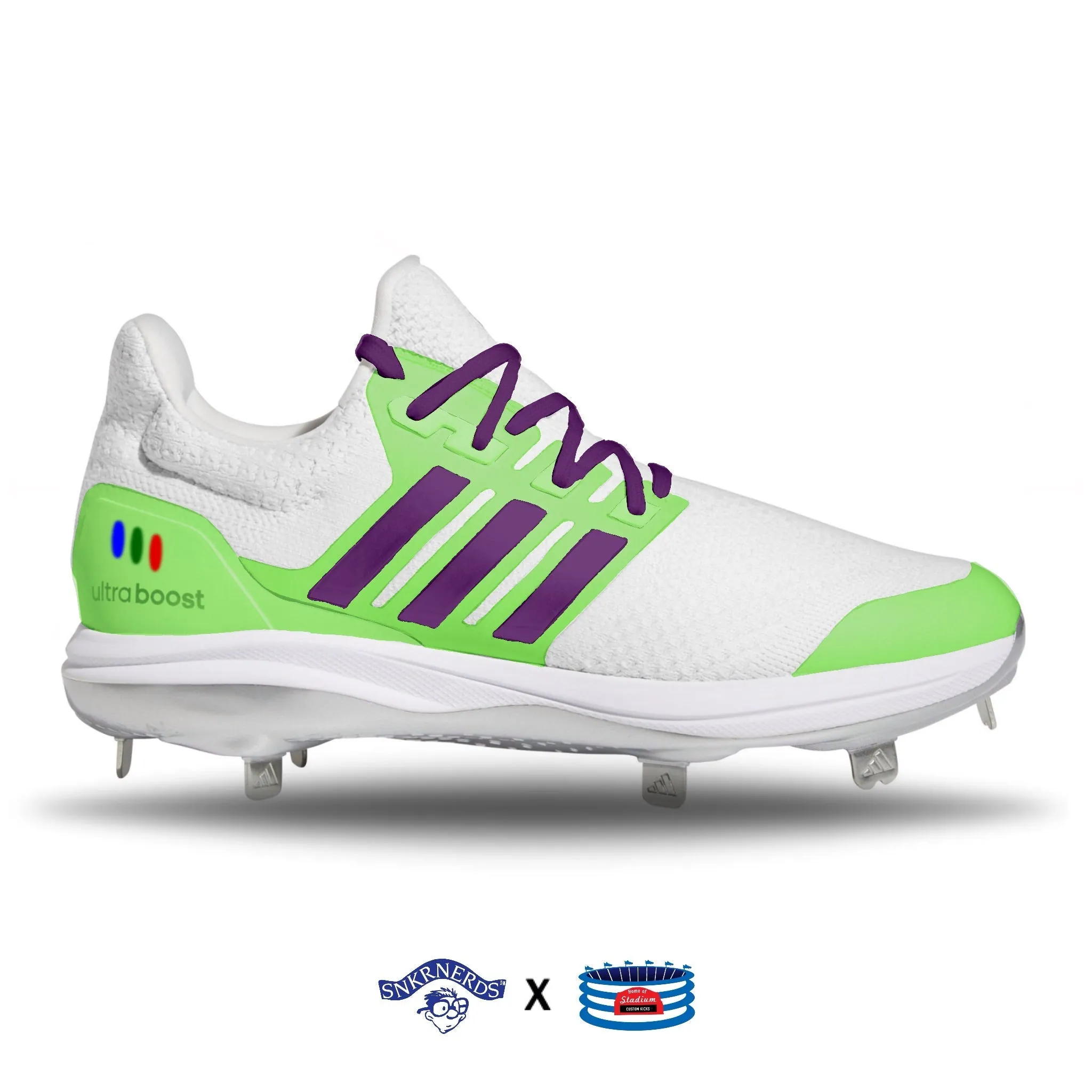 "Lightyear" Adidas Ultraboost DNA 5.0 Cleats by Stadium Custom Kicks