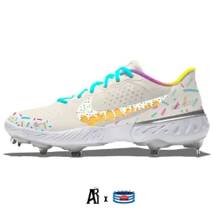 "Sprinkles" Nike Alpha Huarache Elite 3 Low Cleats by Stadium Custom Kicks