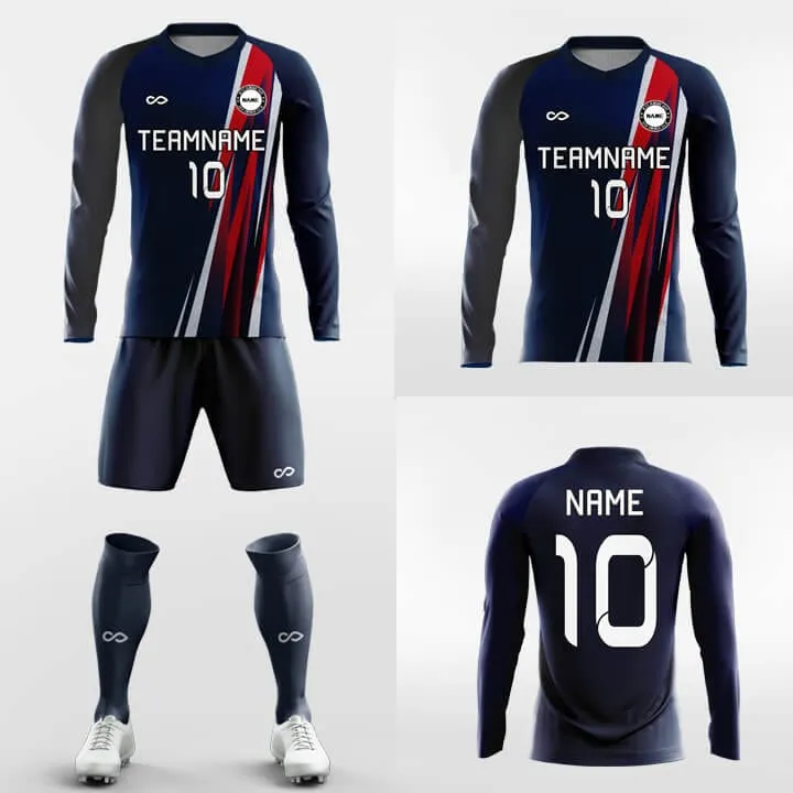 Ribbon - Men Custom Soccer Uniforms Long Sleeve