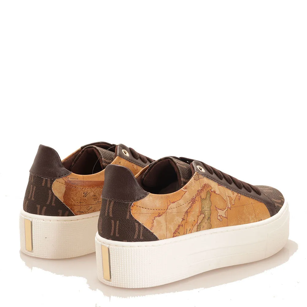 Scarpe Donna 1A Classe Alviero Martini Sneakers linea Enjoy Mix Geo stampa Geo Classic e Monogram 0733