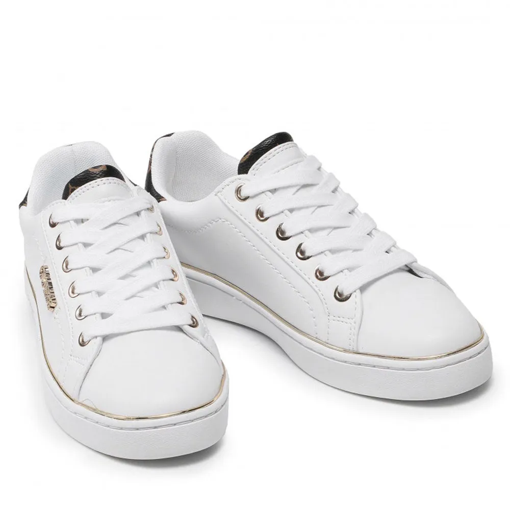 Scarpe Donna GUESS Sneakers Linea Beckie Colore Bianco e Marrone